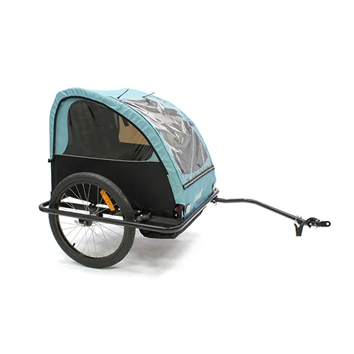 Offrez à vos enfants une promenade en toute sécurité avec cette remorque 2 places. Adaptée pour les balades bord de mer ou trajets du quotidien.